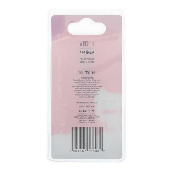 Coty Coty Whisper I'M Bold Travel Size 15ml EDP Spray - Health & Beauty > Personal Care > Cosmetics > Perfumes & Colognes > Eaux de Parfum EDP