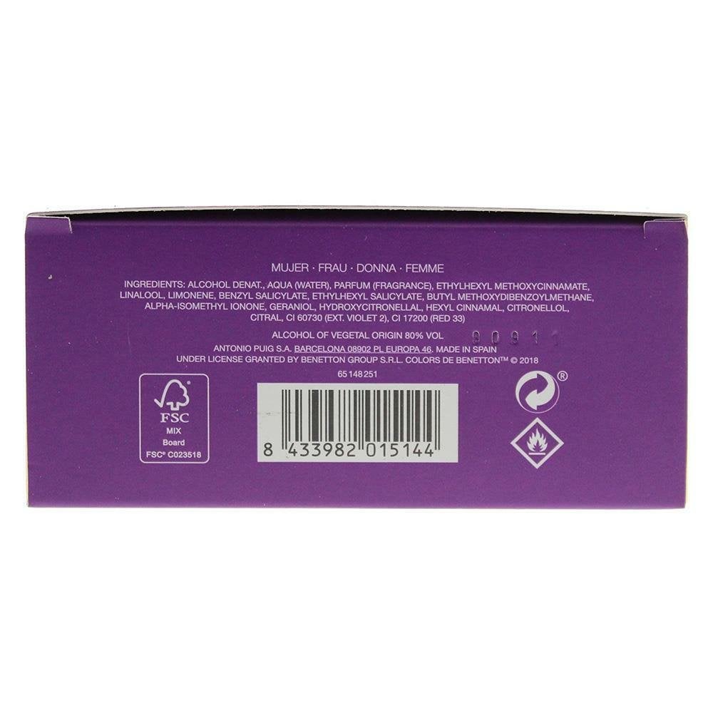 Benetton Benetton Colours De Benetton Purple 80ml EDT Spray - Health & Beauty > Personal Care > Cosmetics > Perfumes & Colognes > Eaux De Toilette EDT