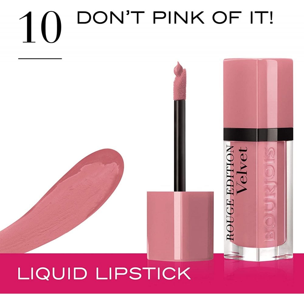 Bourjois Bourjois Rouge Edition Velvet Lipstick 7.7ml - 10 Don'T Pink Of It - Health & Beauty > Personal Care > Cosmetics > Makeup > Lip Makeup > Lipsticks Lipstick
