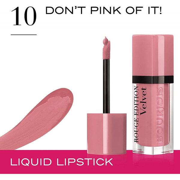 Bourjois Bourjois Rouge Edition Velvet Lipstick 7.7ml - 10 Don'T Pink Of It - Health & Beauty > Personal Care > Cosmetics > Makeup > Lip Makeup > Lipsticks Lipstick