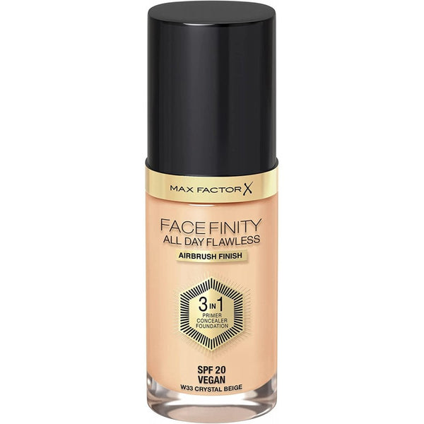 Max Factor Facefinity 3-In-1 All Day Foundation SPF20 30ml - 33 Crystal Beige