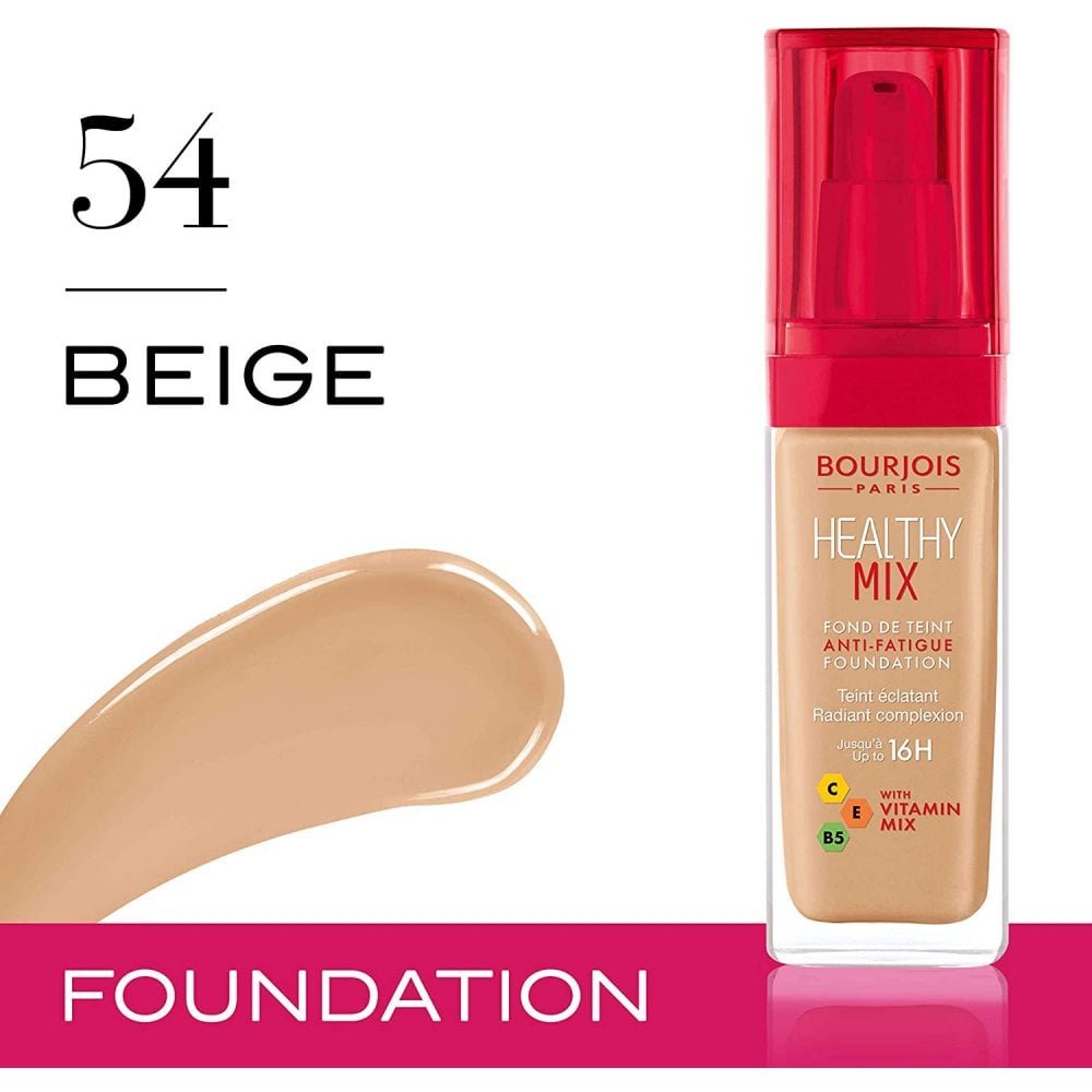 Bourjois Healthy Mix Anti-Fatigue Medium Coverage Liquid Foundation - 54 Beige