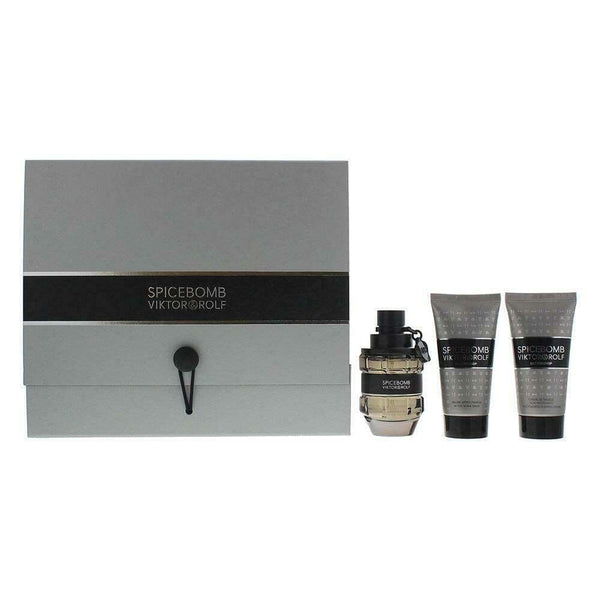 Viktor & Rolf Viktor & Rolf Spicebomb Set 50ml EDT Spray + 50ml Shaving Cream + 50ml Balm -