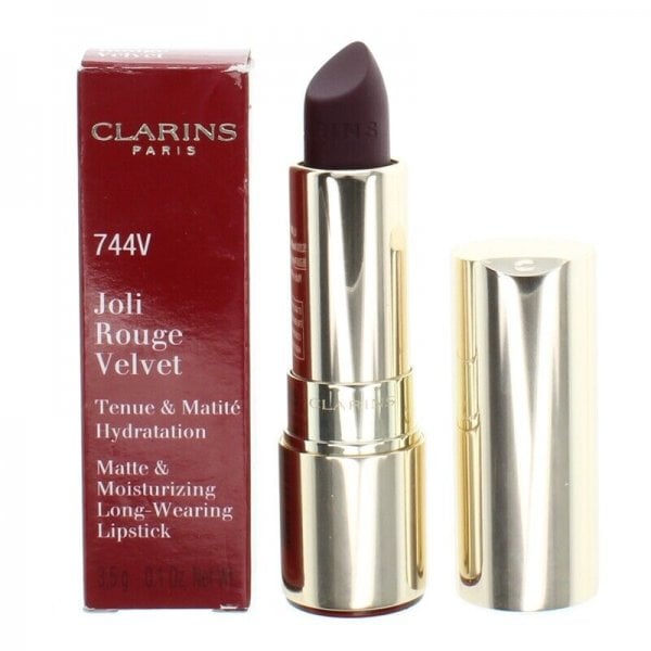 Clarins Clarins Joli Rouge Velvet Lipstick - 744V Plum - Health & Beauty > Personal Care > Cosmetics > Makeup > Lip Makeup > Lipsticks 0