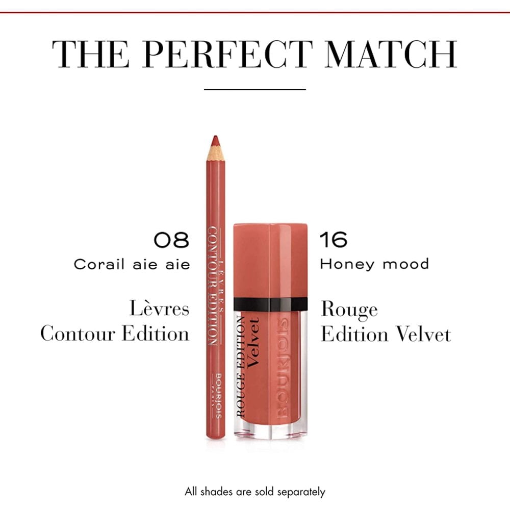 Bourjois Bourjois Levres Contour Edition Contouring Lip Liner Pencil - 8 Corail Aie Aie - Health & Beauty > Personal Care > Cosmetics > Makeup > Lip Makeup > Lip Liners LIPLINER