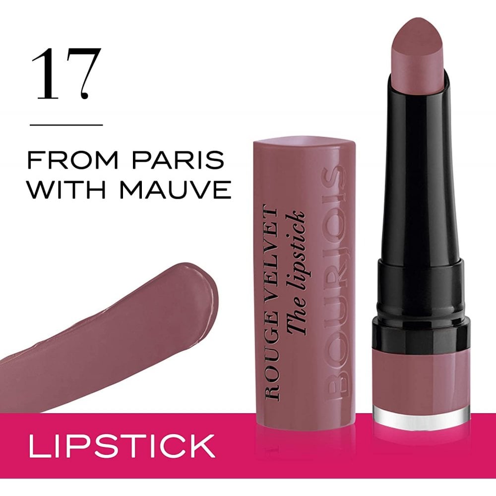 Bourjois Bourjois Rouge Velvet The Lipstick - 17 From Paris With Mauve - Health & Beauty > Personal Care > Cosmetics > Makeup > Lip Makeup > Lipsticks Lipstick