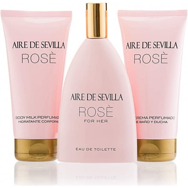 Instituto Espanol Instituto Espanol Aire De Sevilla Rose For Her Gift Set EDT Spray + Shower Gel + Body Lotion -