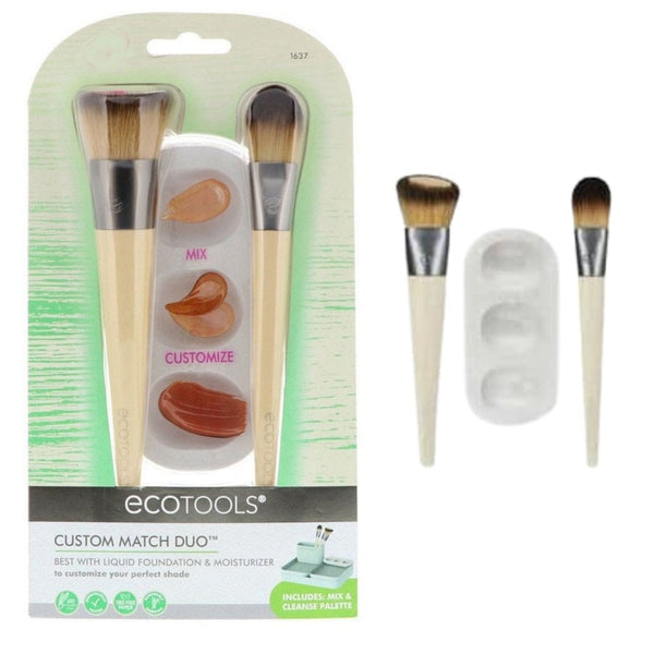 ECOTOOLS Ecotools Eco Tools Custom Match Duo Make-Up Brush Set - Health & Beauty > Personal Care > Cosmetics > Makeup