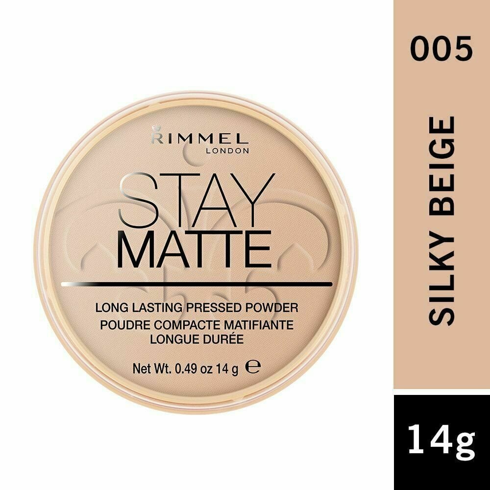 RIMMEL LONDON Rimmel Stay Matte Long Lasting Pressed Powder - 005 Silky Beige -