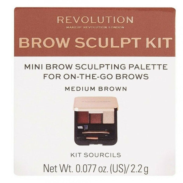 Revolution London Revolution London Makeup Revolution Brow Eyebrow Sculpt Kit - Medium Brown - Health & Beauty > Personal Care > Cosmetics > Makeup > Eye Makeup > Eyebrow Enhancers Eyebrow Enhancer