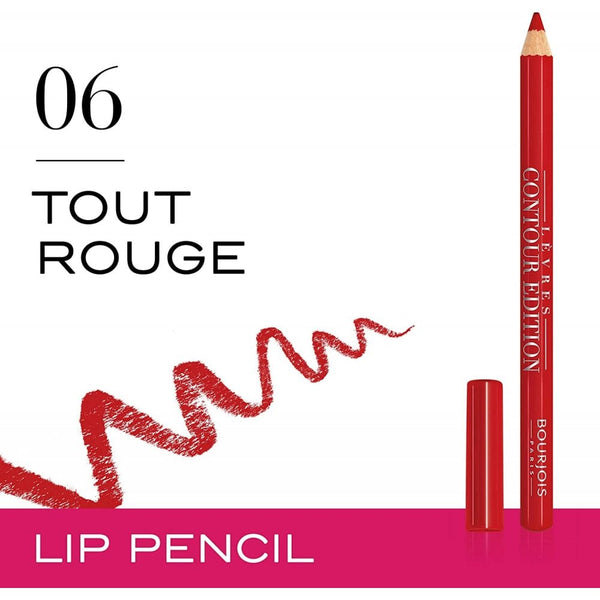 Bourjois Bourjois Contour Edition Lip Liner - 06 Tout Rouge - Health & Beauty > Personal Care > Cosmetics > Makeup > Lip Makeup > Lipsticks Lipstick