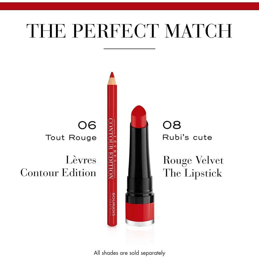 Bourjois Bourjois Contour Edition Lip Liner - 06 Tout Rouge - Health & Beauty > Personal Care > Cosmetics > Makeup > Lip Makeup > Lipsticks Lipstick
