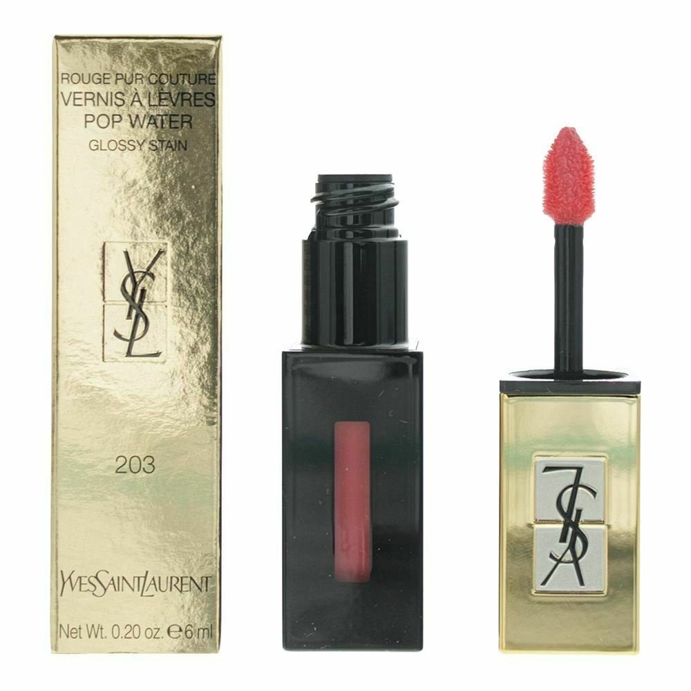 YSL YSL Vernis A Levres Pop Water Glossy Stain- 203 Eau De Corail -