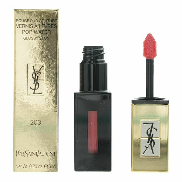 YSL YSL Vernis A Levres Pop Water Glossy Stain- 203 Eau De Corail -