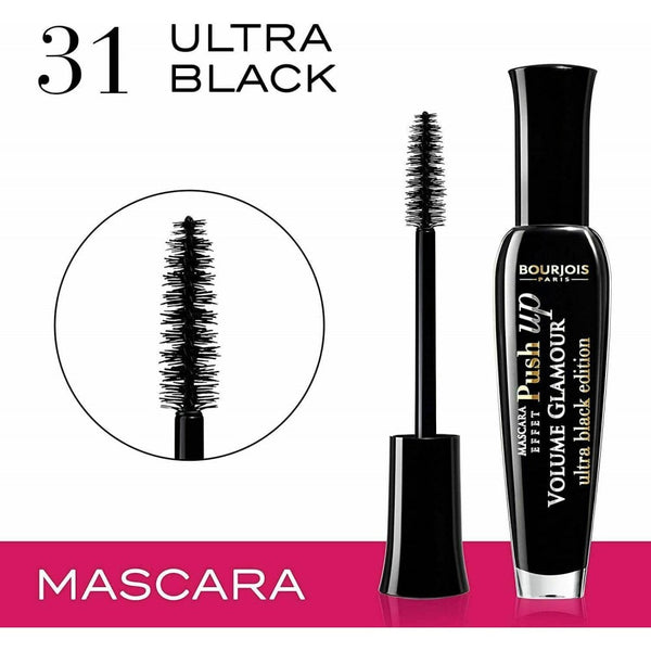 Bourjois Bourjois Push Up Volume Glamour Curling Eye Mascara 7ml - 31 Ultra Black - Health & Beauty > Personal Care > Cosmetics > Makeup > Eye Makeup > Mascaras Mascaras