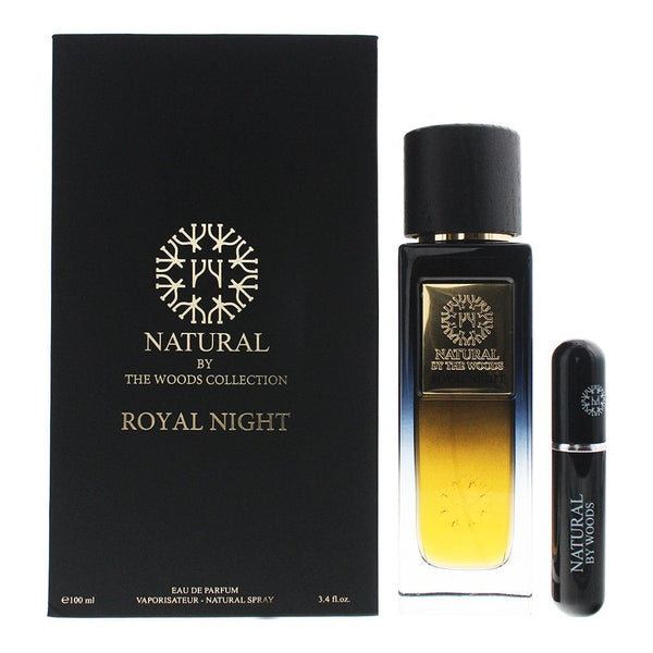 The Woods Collection The Woods Collection Natural By The Woods Collection Royal Night 2 Piece Set 100ml EDP Spray And Travel Atomiser - Health & Beauty > Personal Care > Cosmetics > Perfumes & Colognes EDP