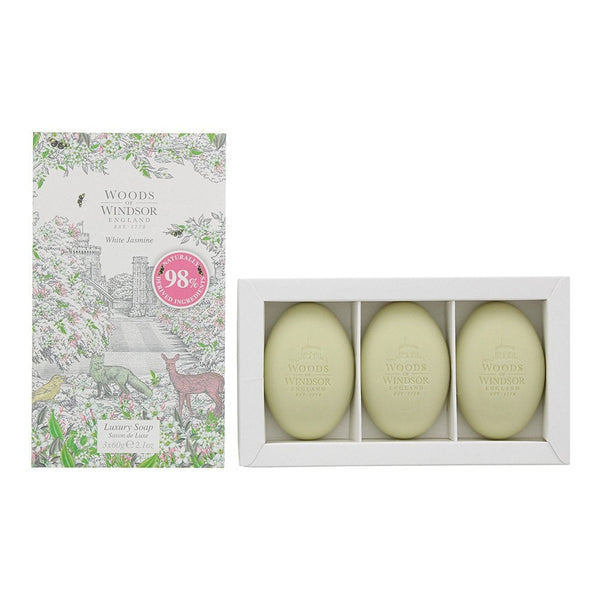 Woods of Windsor Woods Of Windsor Gift Set White Jasmine Soap 3 X 60G -
