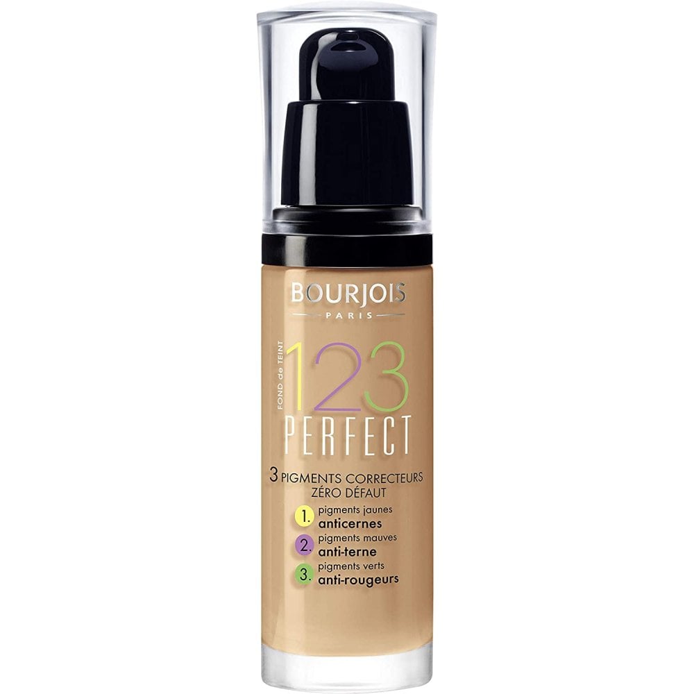 Bourjois Bourjois 123 Perfect Medium Coverage Liquid Foundation - 57 Light Bronze - Health & Beauty > Personal Care > Cosmetics > Makeup > Face Makeup > Foundations & Concealers FOUNDATION