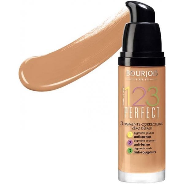Bourjois Bourjois 123 Perfect Medium Coverage Liquid Foundation - 57 Light Bronze - Health & Beauty > Personal Care > Cosmetics > Makeup > Face Makeup > Foundations & Concealers FOUNDATION