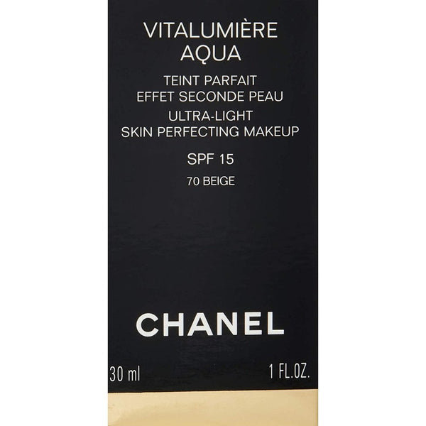 Chanel Vitalumiere Aqua Ultra Light Skin Foundation Sfp15 30ml - 70 Beige