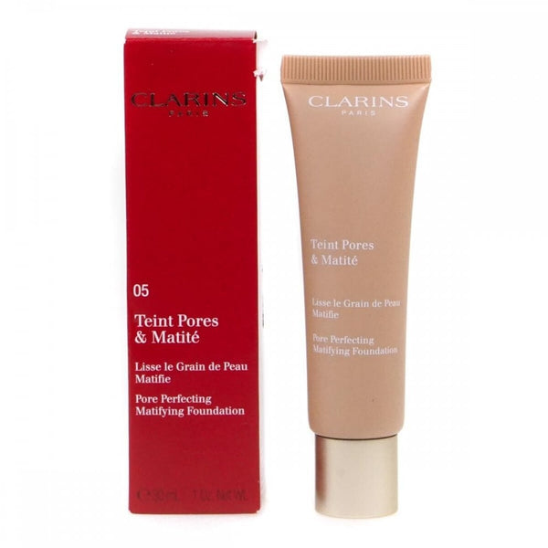 Clarins Clarins Teint Pores & Matite Pore Perfecting Matifying Foundation - 05 Nude - Health & Beauty > Personal Care > Cosmetics > Makeup > Face Makeup > Foundations & Concealers FOUNDATION