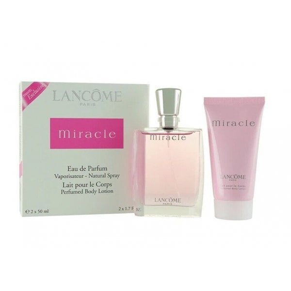 Lancome Lancome Miracle Gift Set 50ml EDP Spray + 50ml Body Lotion - Health & Beauty > Personal Care > Cosmetics > Bath & Body Gift Sets