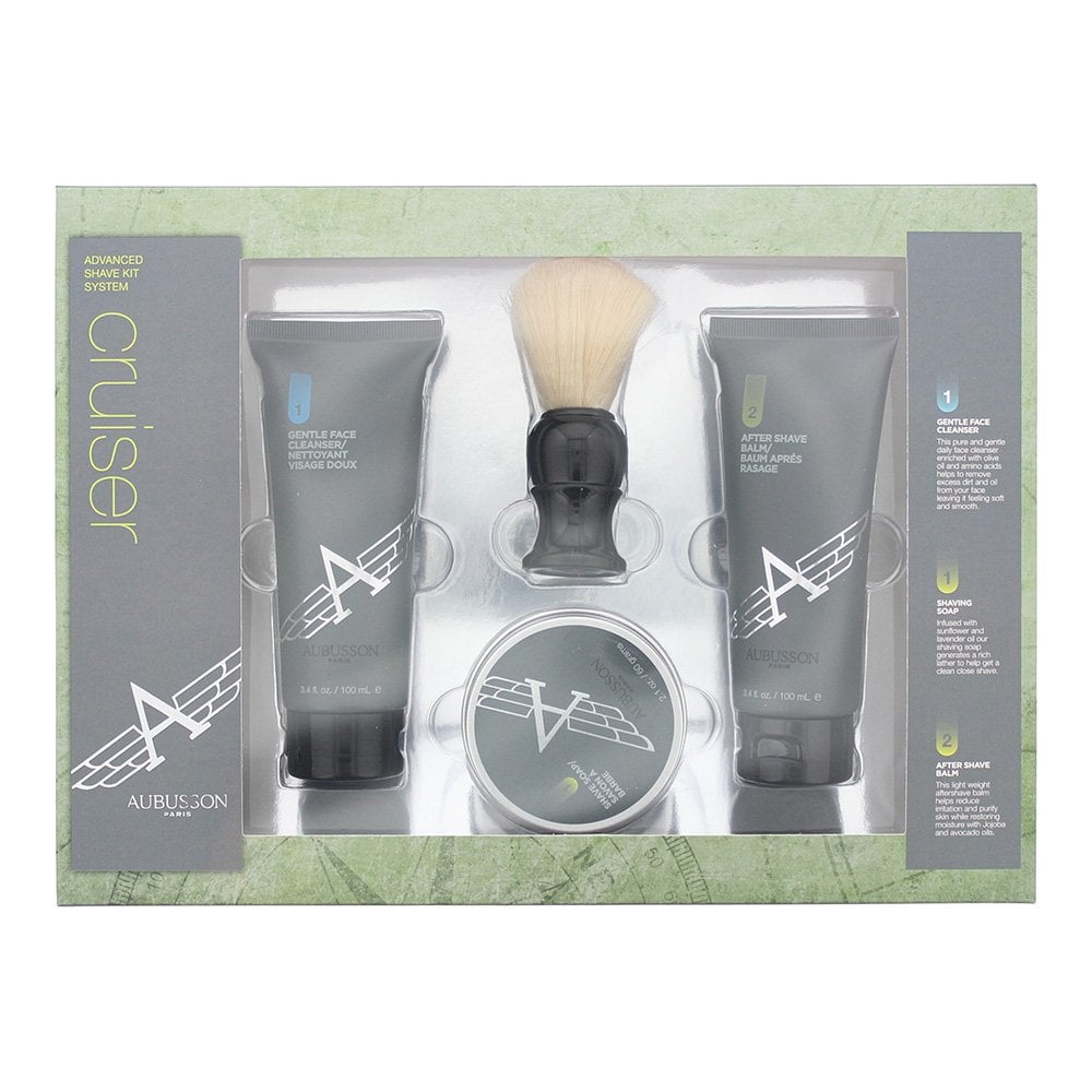 Aubusson Aubusson Paris Cruiser Gift Set Aftershave Balm 100ml + Cleanser 100ml + Soap 60G + Brush - Health & Beauty > Personal Care > Cosmetics > Perfumes & Colognes Gift Set