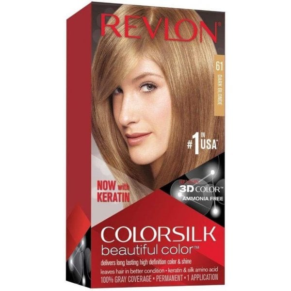 Revlon Revlon Colorsilk Permanent Hair Colour - 61 Dark Blonde - Health & Beauty > Personal Care > Cosmetics Hair Dye