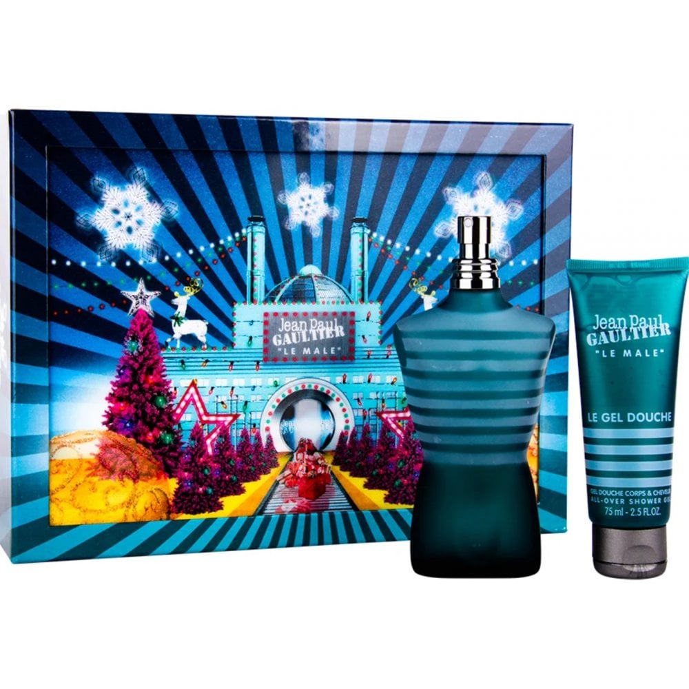 Jean Paul Gaultier JPG Le Male Gift Set 75ml EDT Spray + 75ml All Over Shower Gel - Health & Beauty > Personal Care > Cosmetics > Bath & Body Gift Sets