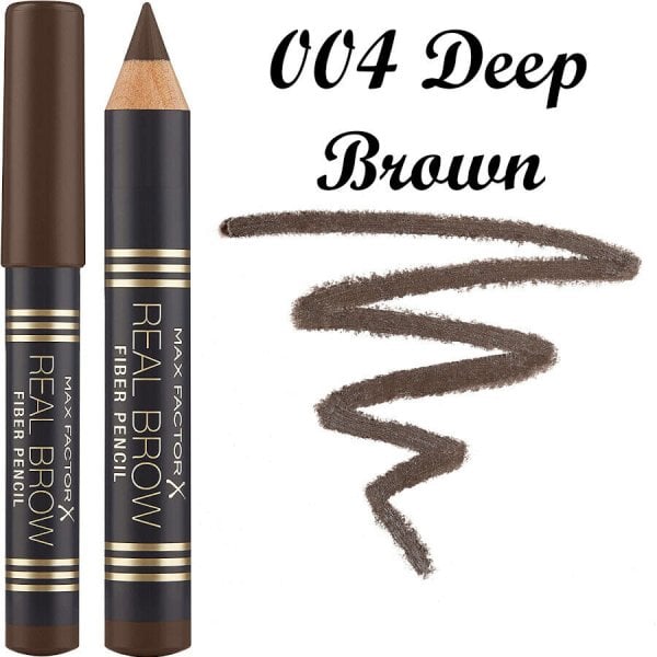MAX FACTOR Max Factor Real Brow Fiber Pencil - 004 Deep Brown -