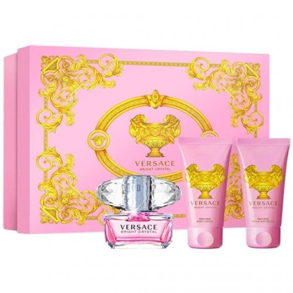 Versace Versace Bright Crystal Gift Set 50ml EDT Spray + 50ml Body Lotion + 50ml Shower Gel - Health & Beauty > Personal Care > Cosmetics > Perfumes & Colognes EDT