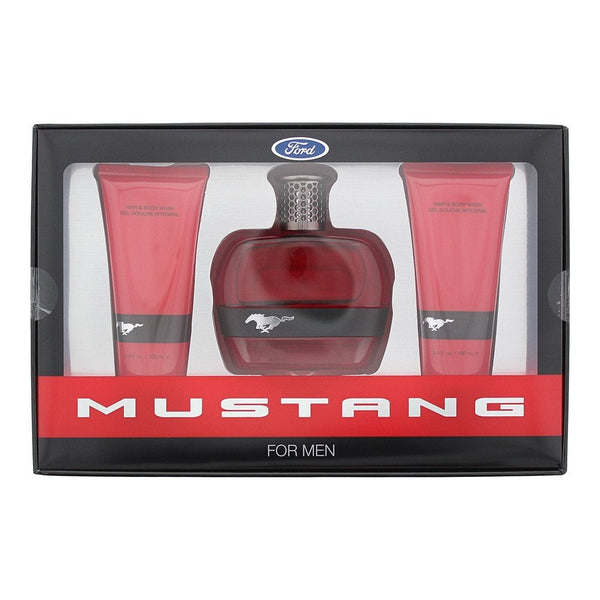 Mustang Mustang Red Gift Set 100ml EDT Spray + 100ml Aftershave Balm - 100ml Hair And Body Wash - Health & Beauty > Personal Care > Cosmetics > Perfumes & Colognes > Eaux de Parfum Gift Set