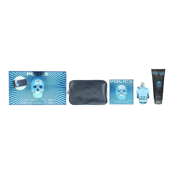 Police Police To Be Or Not To Be Gift Set 125ml EDT Spray + 100ml Shower Gel + Pouch -