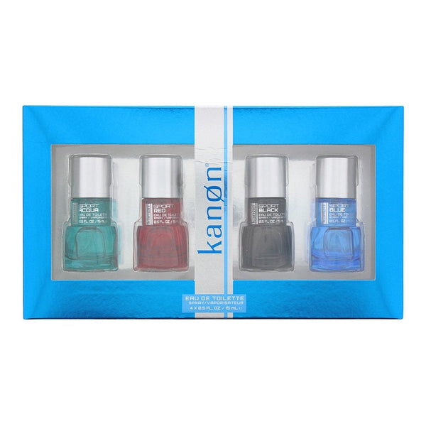 Kanon Kanon Sport Gift Set 4 X 15ml EDT Aqua + Red + Black + Blue - Health & Beauty > Personal Care > Cosmetics > Perfumes & Colognes > Eaux de Parfum Gift Set