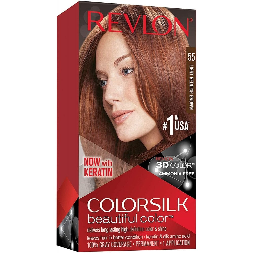 Revlon Revlon Colorsilk Beautiful Color Permanent Dye - 55 Light Reddish Brown - Health & Beauty > Personal Care > Cosmetics Hair Dye
