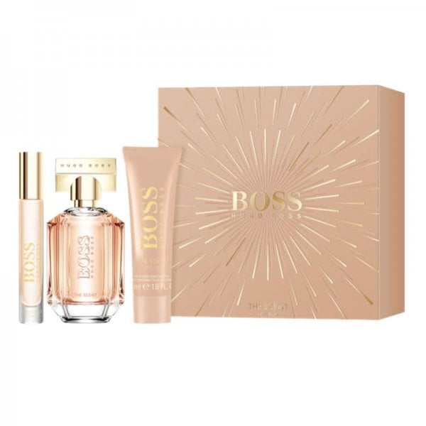 Hugo Boss Hugo Boss The Scent Gift Set 50ml EDP Spray + 50ml Body Lotion + 7.4ml EDP Spray - Health & Beauty > Personal Care > Cosmetics > Bath & Body Gift Sets