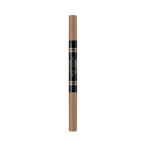 MAX FACTOR Max Factor Real Brow Fill And Shape Eyebrow 2-In-1 Pencil - 01 Blonde - Health & Beauty > Personal Care > Cosmetics > Makeup > Eye Makeup > Eyebrow Enhancers Pencil