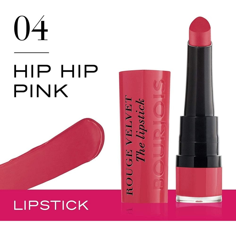 Bourjois Bourjois Rouge Velvet The Lipstick - Long Lasting Matte - 04 Hip Hip Pink - Health & Beauty > Personal Care > Cosmetics > Makeup > Lip Makeup > Lipsticks Lipstick