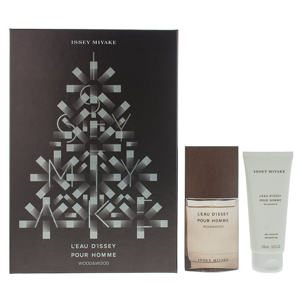 Issey Miyake Issey Miyake Leau Dissey Wood & Wood Gift Set 50ml EDP Spray + 100ml Shower Gel -