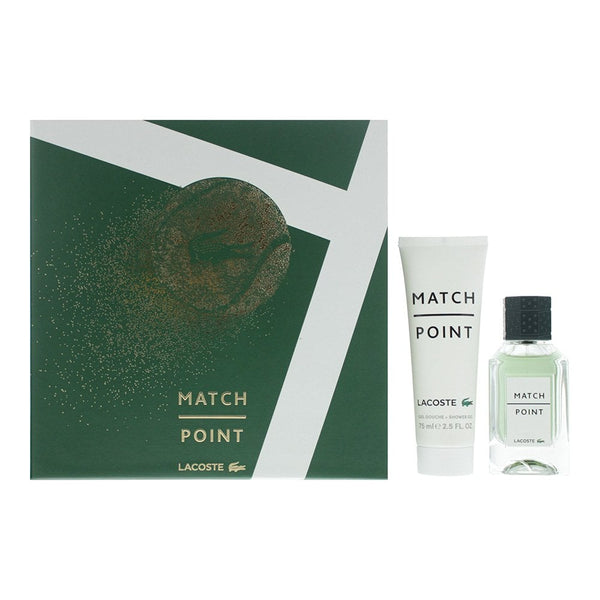 Lacoste Lacoste Match Point Gift Set 50ml EDT Spray + 75ml Shower Gel - Health & Beauty > Personal Care > Cosmetics > Perfumes & Colognes > Eaux de Parfum Gift Set