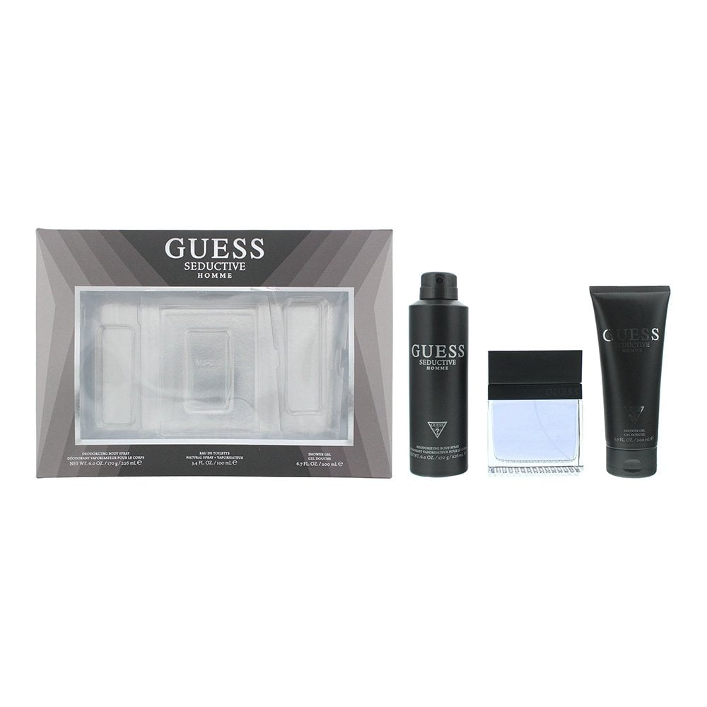 Guess Guess Seductive Homme Gift Set 100ml EDT Spray + 226Ml Deodorant Spray + 200ml S Gel -