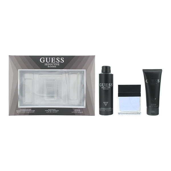 Guess Guess Seductive Homme Gift Set 100ml EDT Spray + 226Ml Deodorant Spray + 200ml S Gel -
