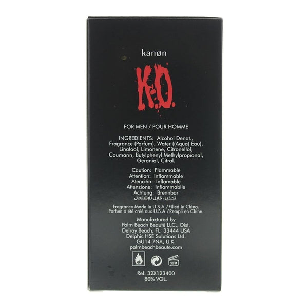 Kanon Kanon K.O 100ml EDT Spray - Health & Beauty > Personal Care > Cosmetics > Perfumes & Colognes > Eaux De Toilette EDT