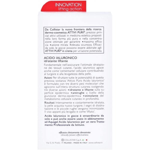 Collistar Active Pure Hyaluronic Acid Kit 30ml