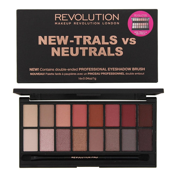Makeup Revolution Revolution New-Trals Vs Neutrals Eye Shadow Palette 16 X 1G - Health & Beauty > Personal Care > Cosmetics > Makeup > Eye Makeup > Eye Shadows Eye Shadow Palette