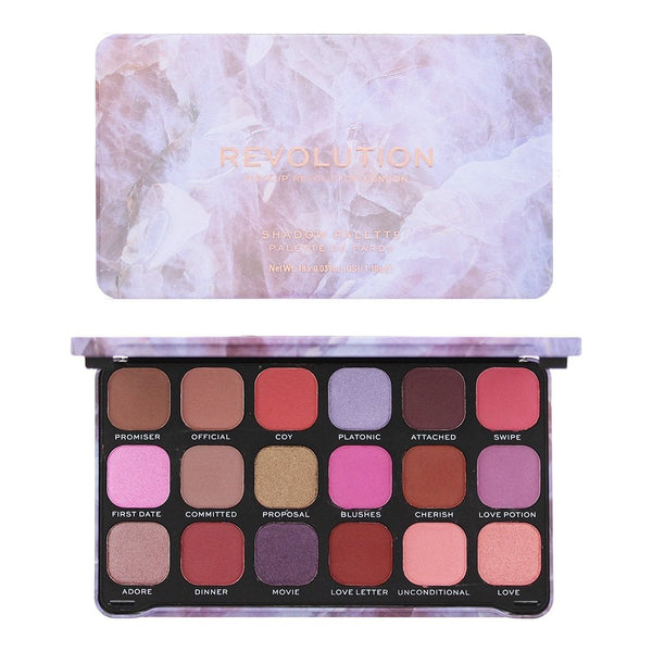 Makeup Revolution Revolution Forever Eye Shadow Palette 18 X 1.1G - Flawless Unconditional Love - Health & Beauty > Personal Care > Cosmetics > Makeup > Eye Makeup > Eye Shadows Eye Shadow Palette