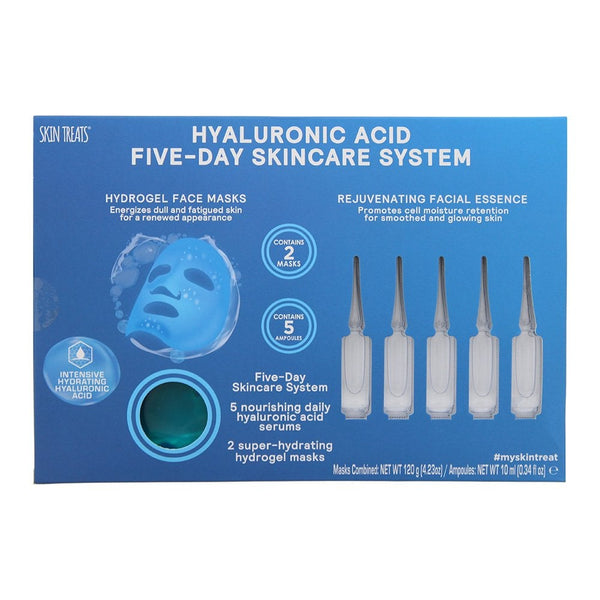 Skin Treats Skin Treats Hyaluronic Acid 5 Day Skincare System Gift Set 2 X 60G Hydrogel Masks 5 X 2ml Hyaluronic Acid Ampoules - Health & Beauty > Personal Care > Cosmetics Face Mask