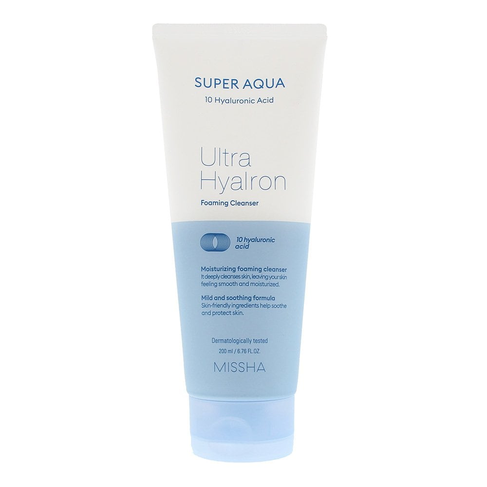 MISSHA Missha Super Aqua Ultra Hyalron Foaming Cleanser 200ml -