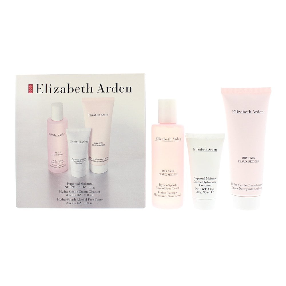 Elizabeth Arden Elizabeth Arden Gift Set: Perpetual Moisture Cream 30G - Dry Skin Gydra-Gentle Cream Cleanser 100ml - Dry Skin Gydra-Splash Toner 100ml -