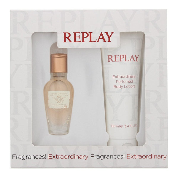 Replay Replay Jeans Original For Her Gift Set 20ml EDT Spray + 100ml Body Lotion - Health & Beauty > Personal Care > Cosmetics > Perfumes & Colognes Gift Set